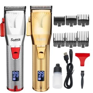 All-metel Barber Professional Hair Clippers Cordless LCD Beard Trimmer
